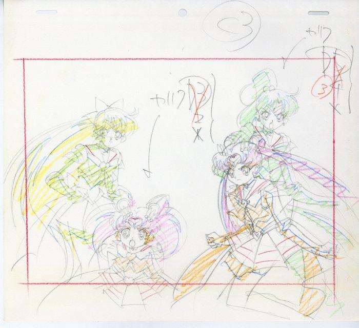 美少女戦士セーラームーン 原画 セーラー戦士