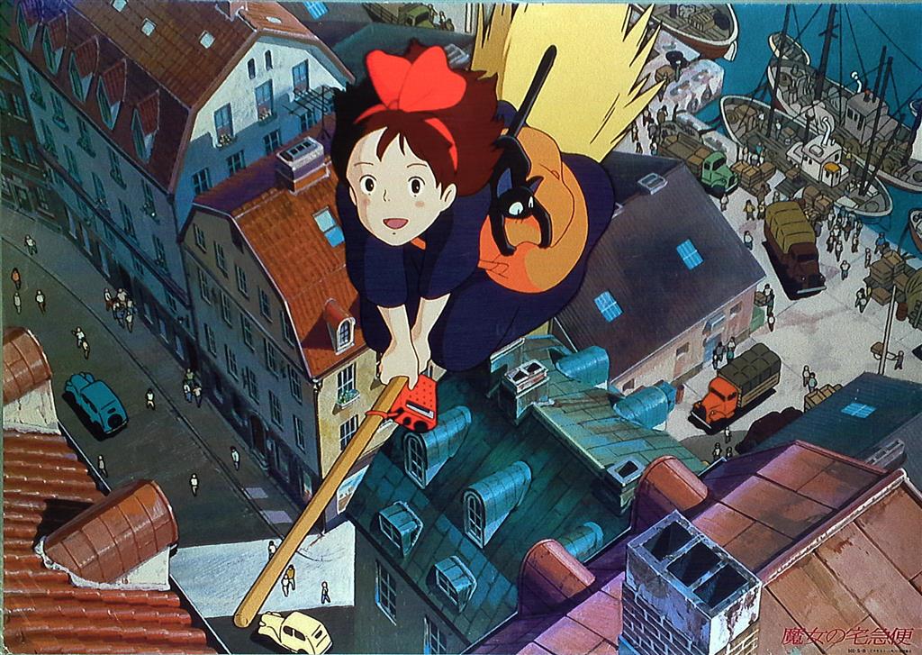 激レア 魔女の宅急便 キキ ジジ シルクスクリーン ポスター サイン入り