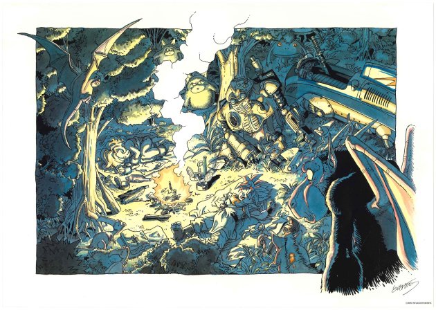 鳥山明カラー複製原画 E クロノトリガー