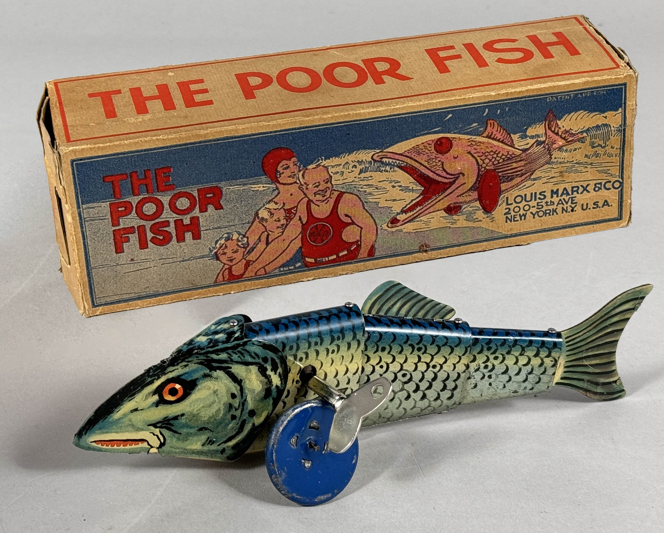 6001] 魚(マス)のゼンマイブリキ