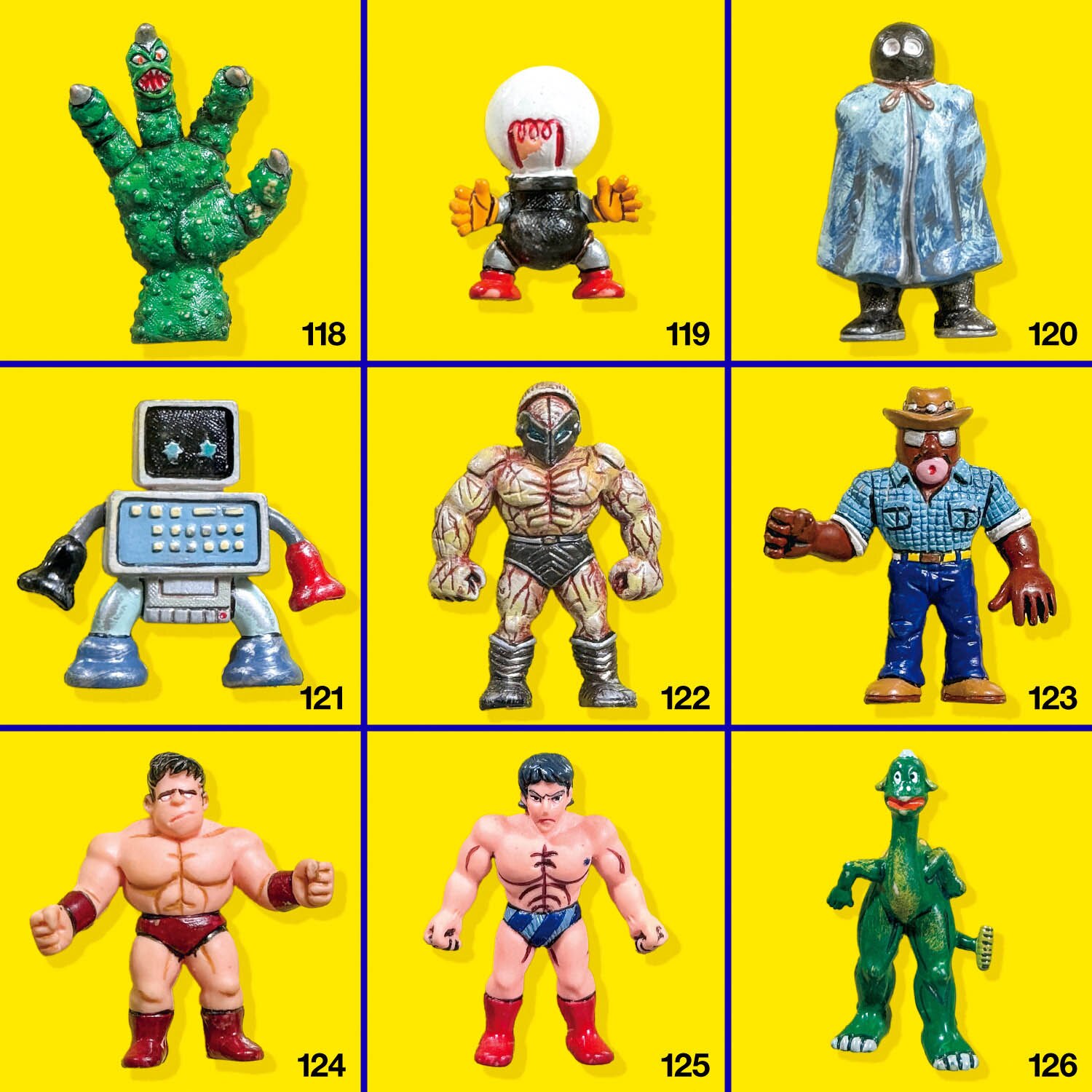 1001] キン肉マン 消しゴム 店頭 彩色ディスプレイ