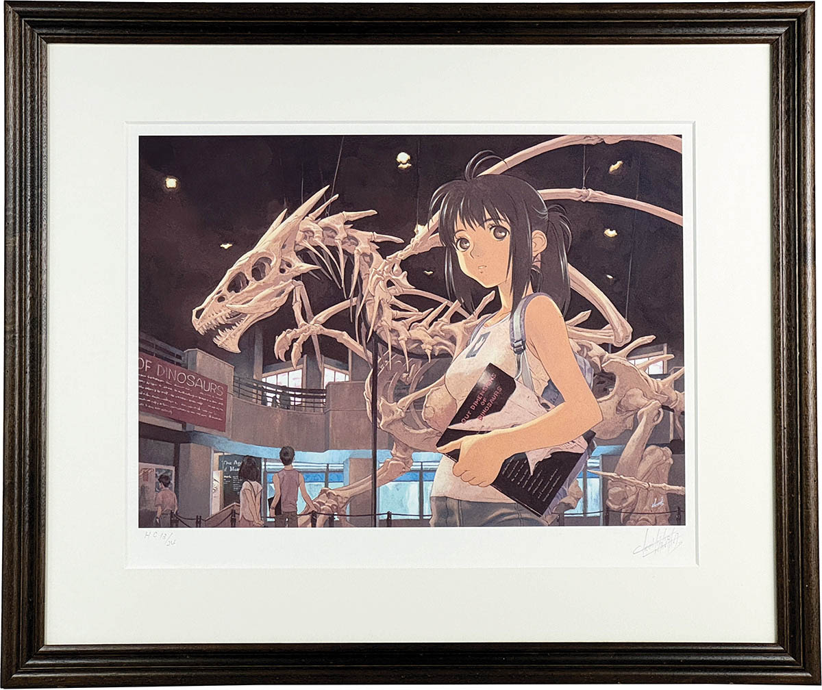 4162] 田中久仁彦 直筆サイン入りカラー複製イラスト 「あるありえない