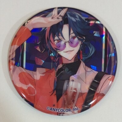 ChroNoiR ChroNoiR Blue Memories オーロラ缶バッジ チェキ 葛葉 A