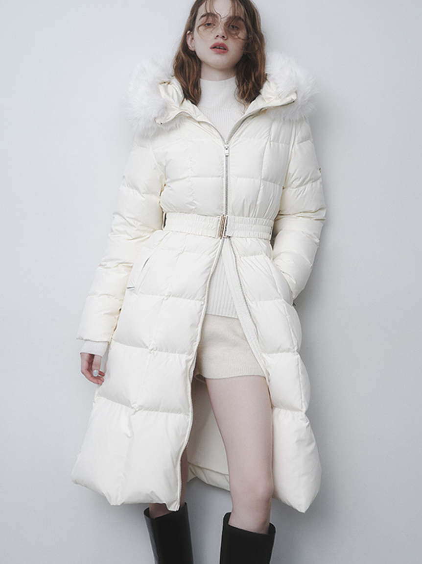 00サイズあり】スタイルアップフレンチダウンロングコート(コート