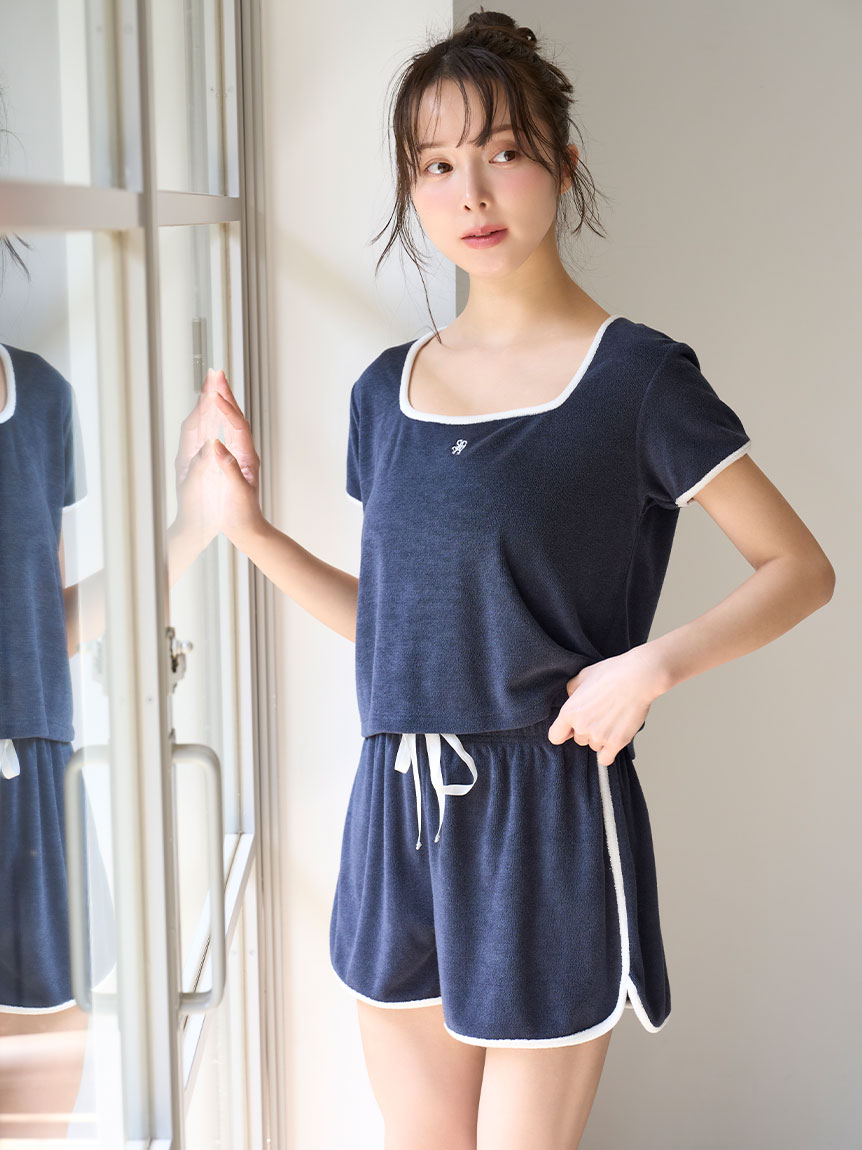 sorbet light】【接触冷感】パイルセットアップ(すべてのワンピース