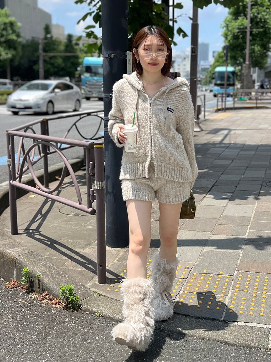 レースアップファーブーツ(ブーツ)｜シューズ｜SNIDEL(スナイデル)の