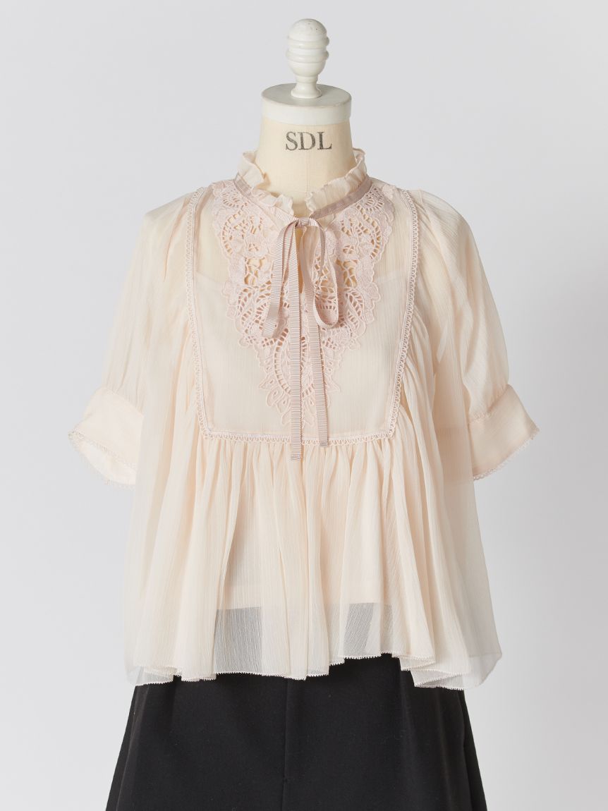 エンブロイダリー楊柳ブラウス(ブラウス)｜トップス｜SNIDEL