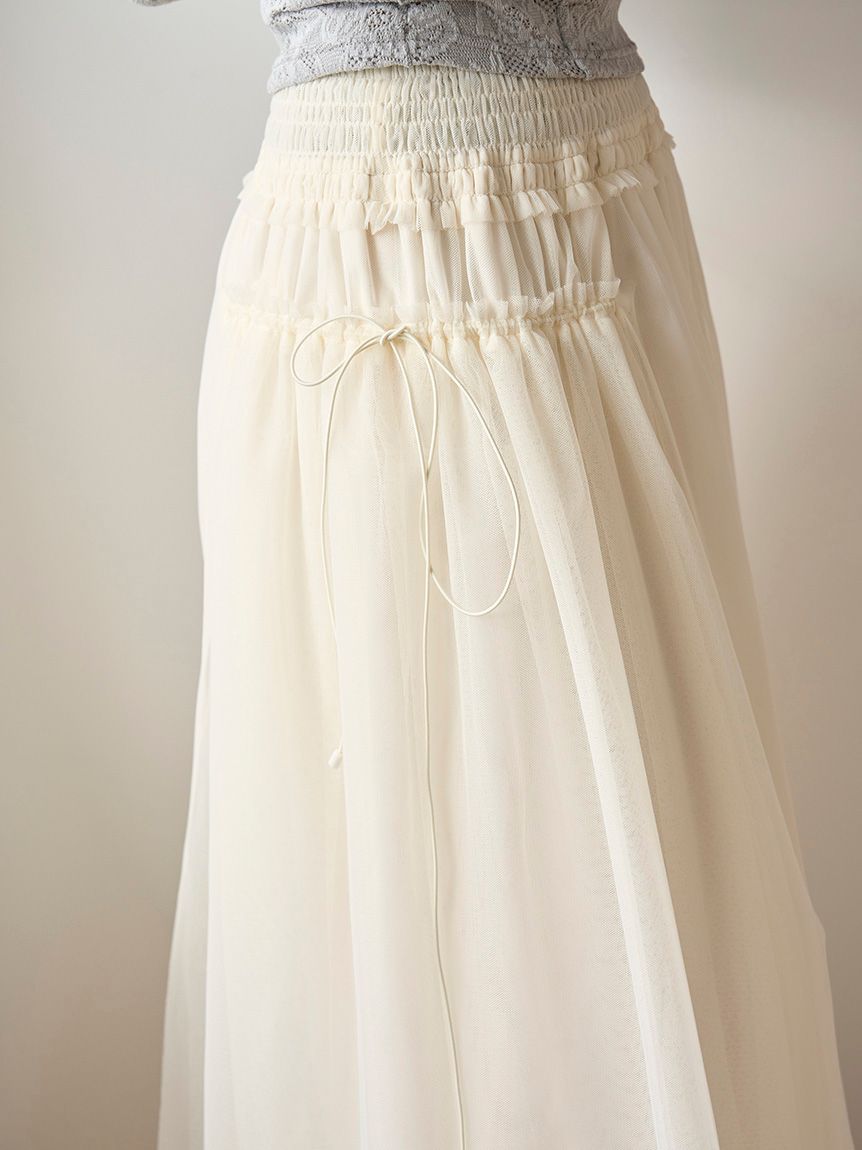 Chacott】Sustainableチュールスカート(ロングスカート)｜スカート