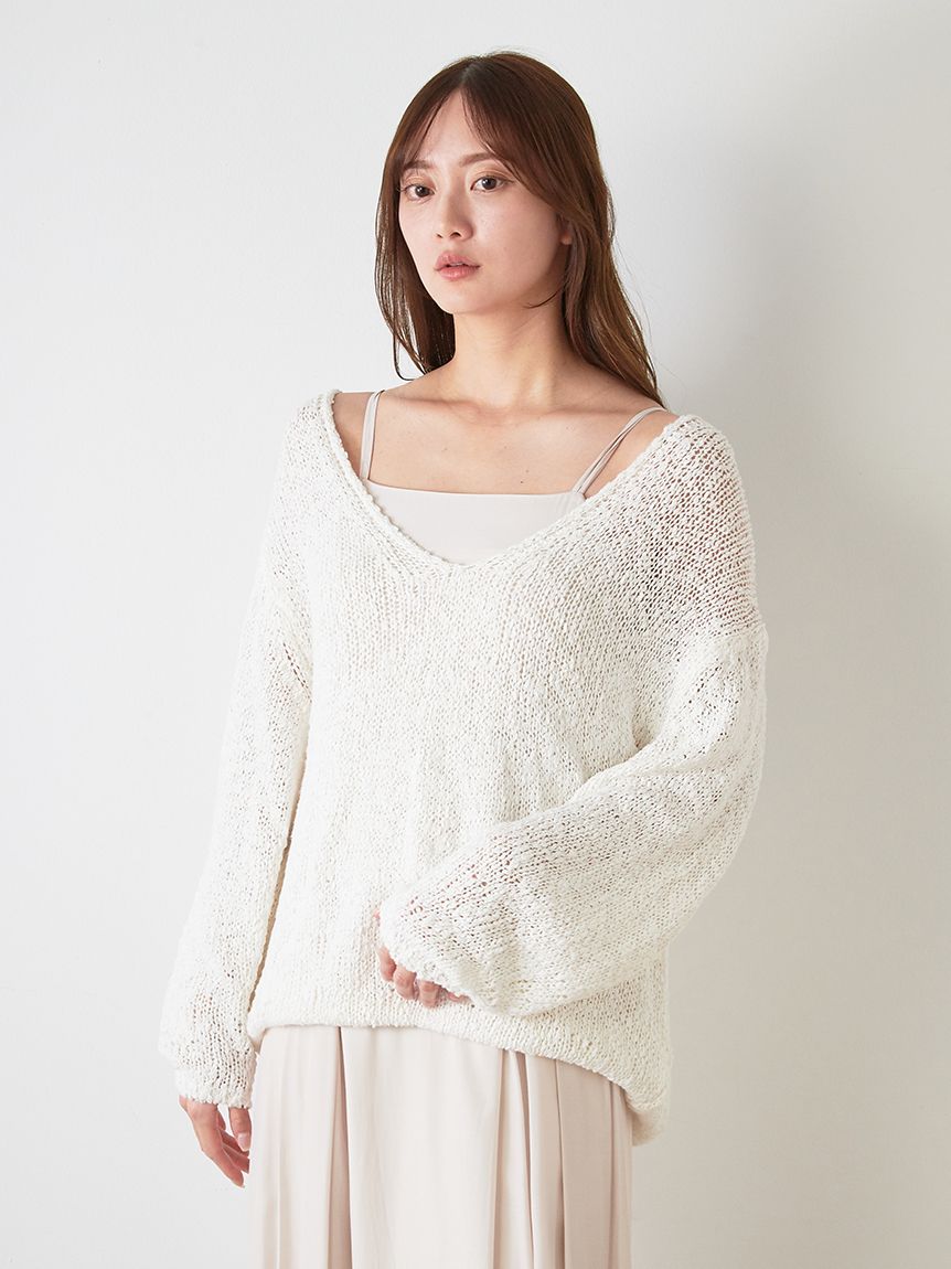 スラブニットセットワンピース(マキシ・ロングワンピース)｜ワンピース