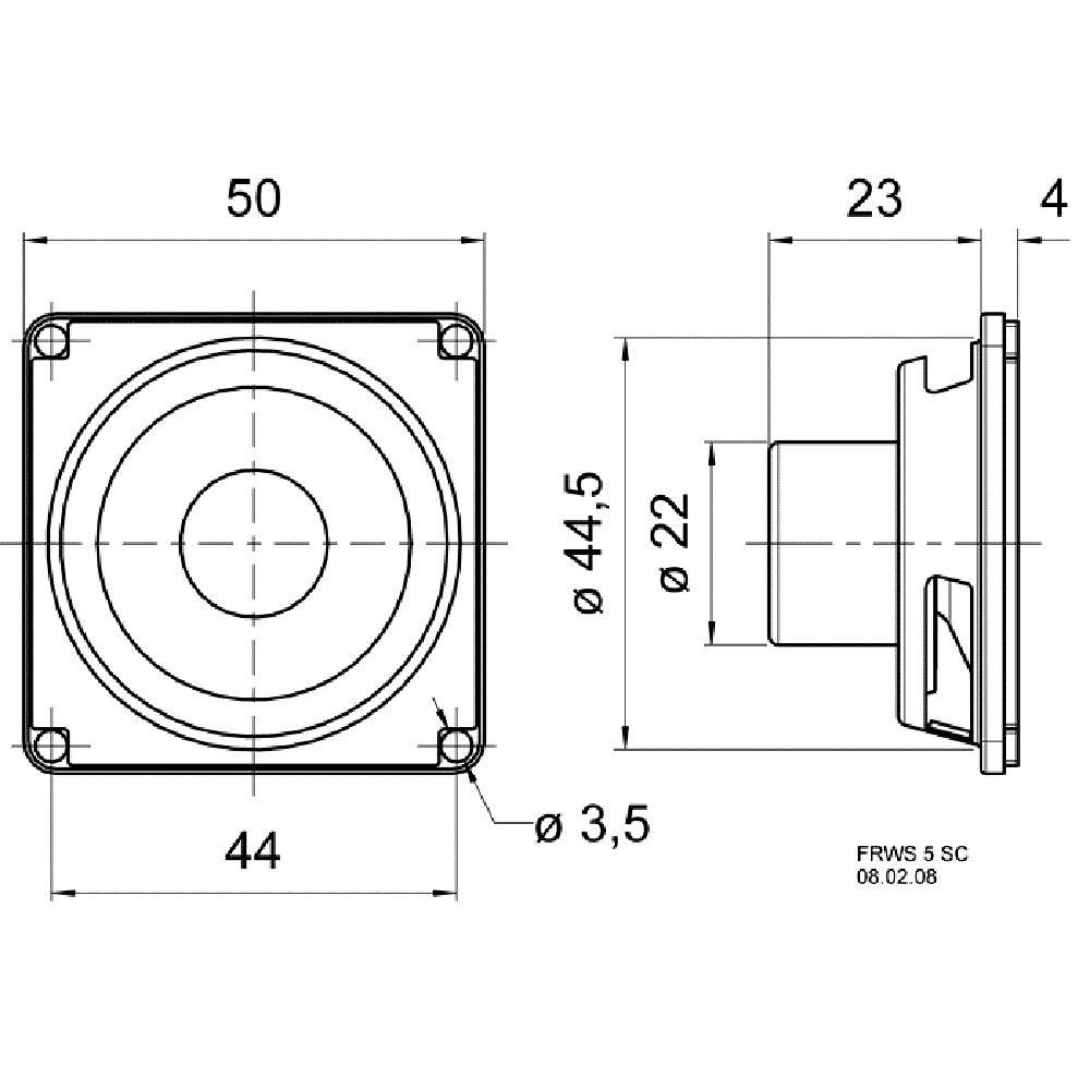 Visaton 5cmフルレンジ | 高音質スピーカー - コイズミ無線有限会社