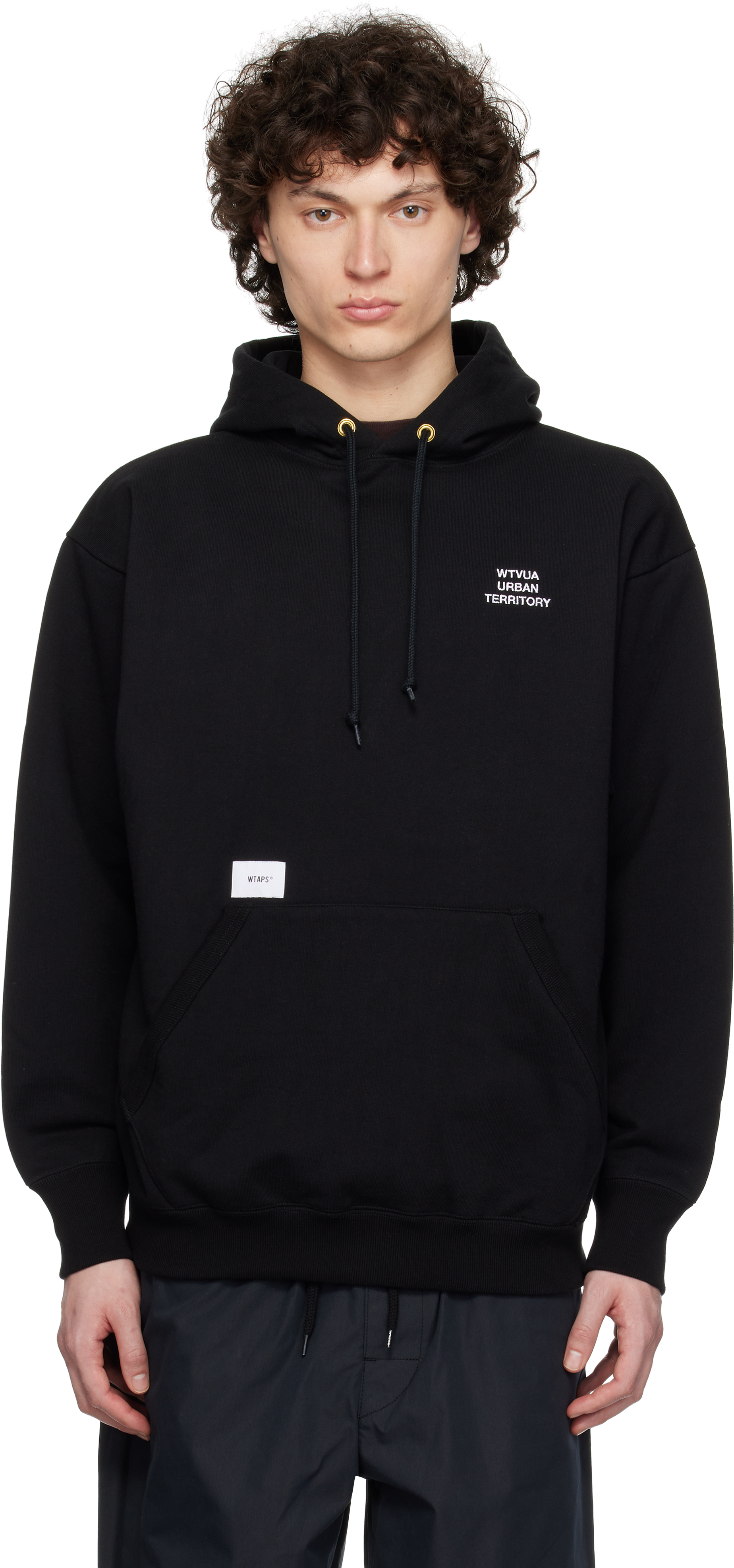 Black WUT Hoodie by WTAPS on Sale