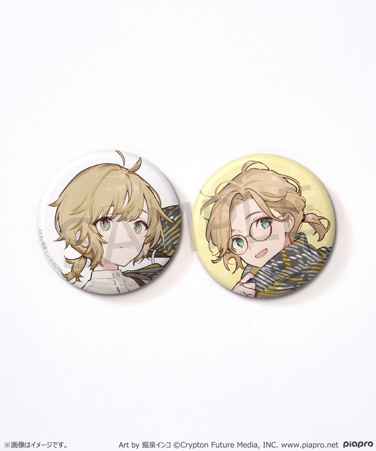 KI 鏡音リン 鏡音レン 缶バッジ earth music&ecology 鏡音リン・レン