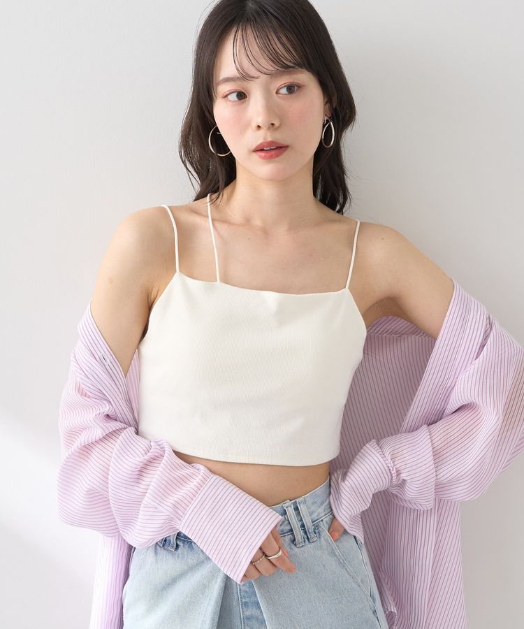 アシメショルダーショートキャミソール/earth music&ecology（アース