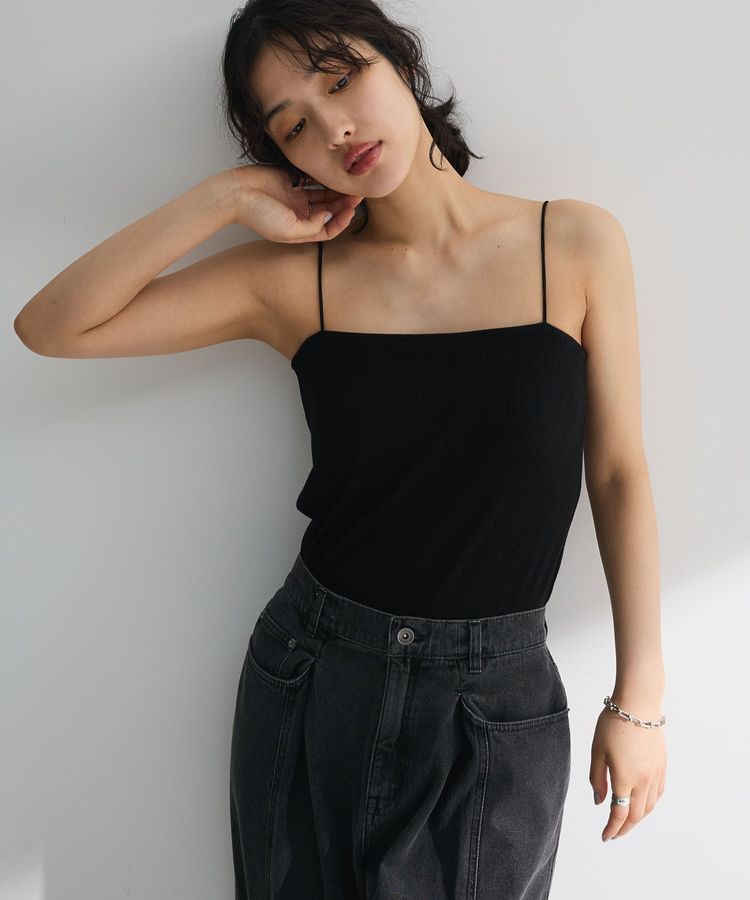 カップ付ラメリブベアトップ/Green Parks（グリーン パークス）の