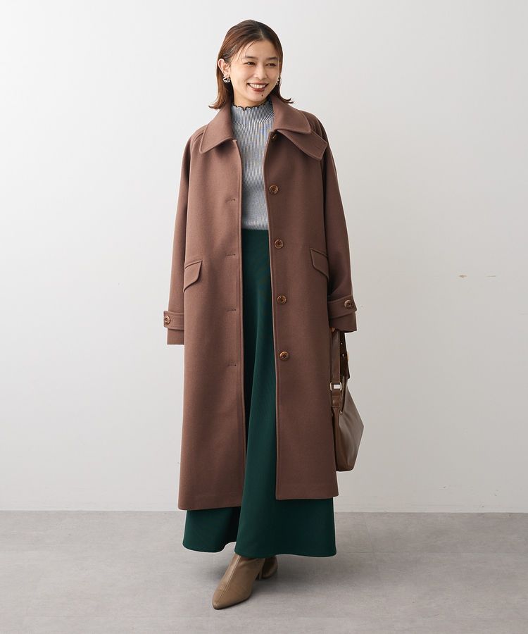 2WAYステンカラーロングコート/Green Parks（グリーン パークス）の