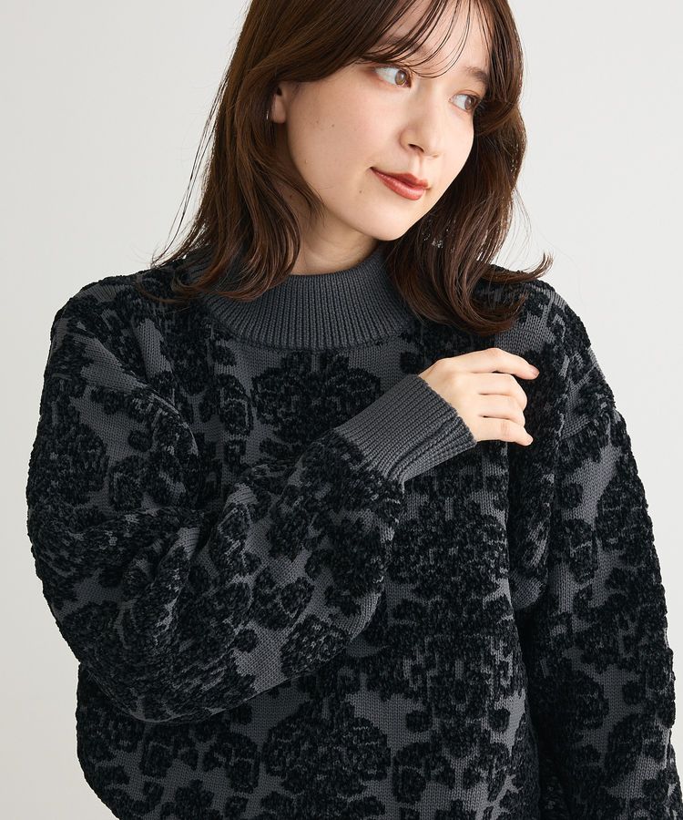 swing by アラベスクジャカードニット/Green Parks（グリーン パークス