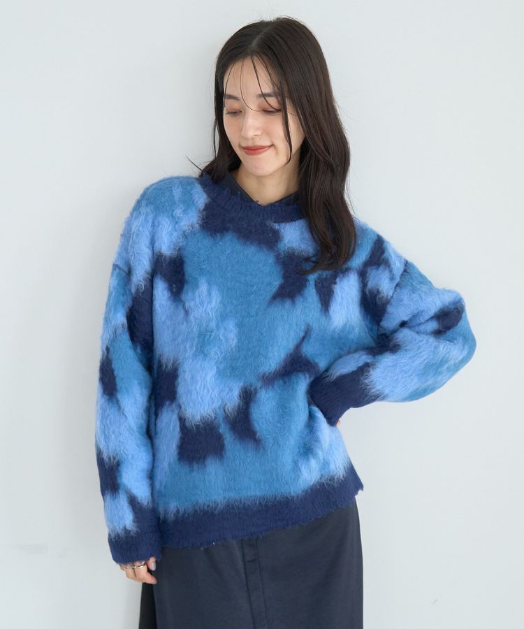 フラワー柄シャギーニット/YECCA VECCA（イェッカ ヴェッカ）のニット