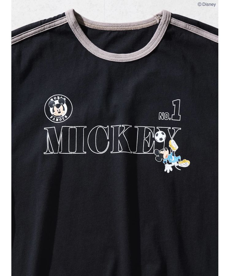 ラインTシャツ Black/Disney/Disney collection by AMERICAN HOLIC