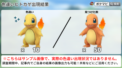 ポケモンGO】色違いヒトカゲ出現状況調査｜ヒトカゲのコミュニティ