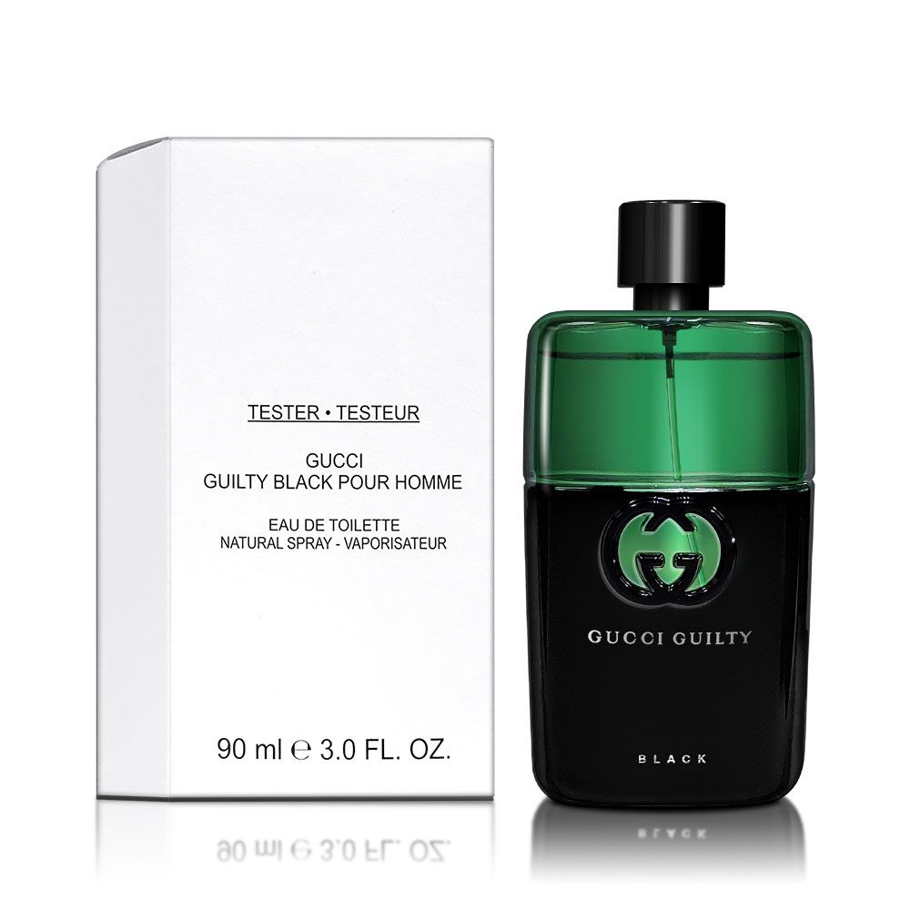 GUCCI 古馳Guilty Black 罪愛夜男性淡香水90ML TESTER 環保包裝
