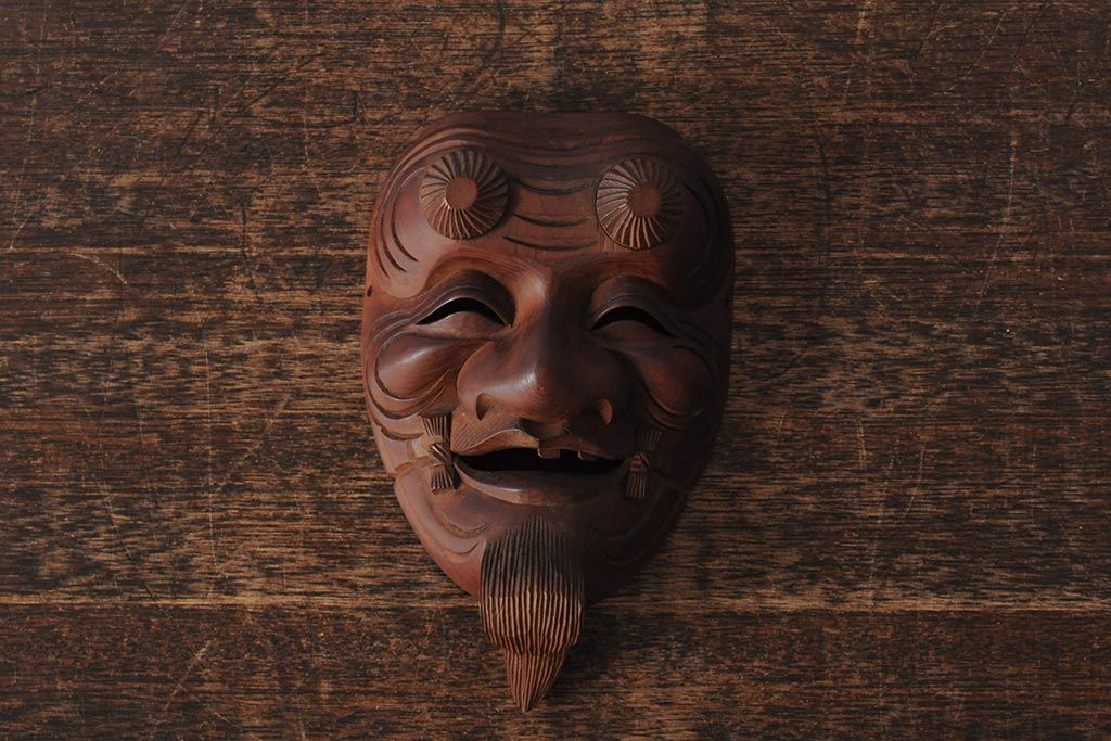 公式】アンティーク家具ラフジュ工房商品詳細ページ骨董 在銘 古い木彫