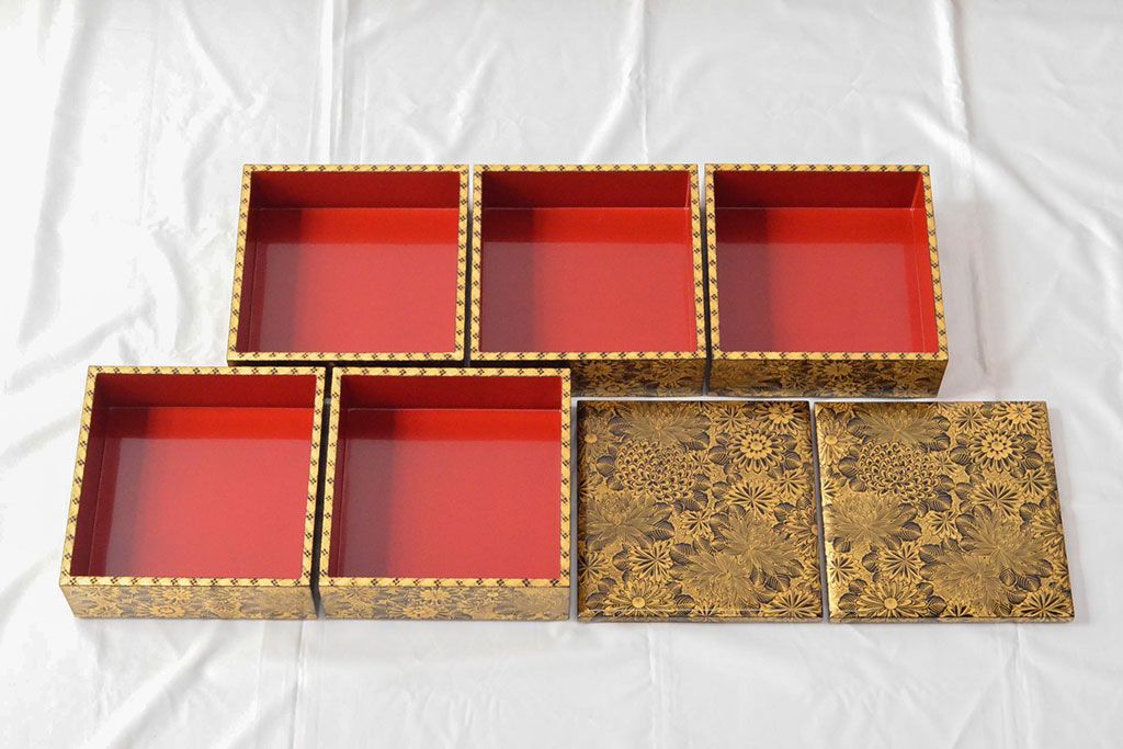 公式】アンティーク家具ラフジュ工房商品詳細ページ極上 輪島塗 沈金