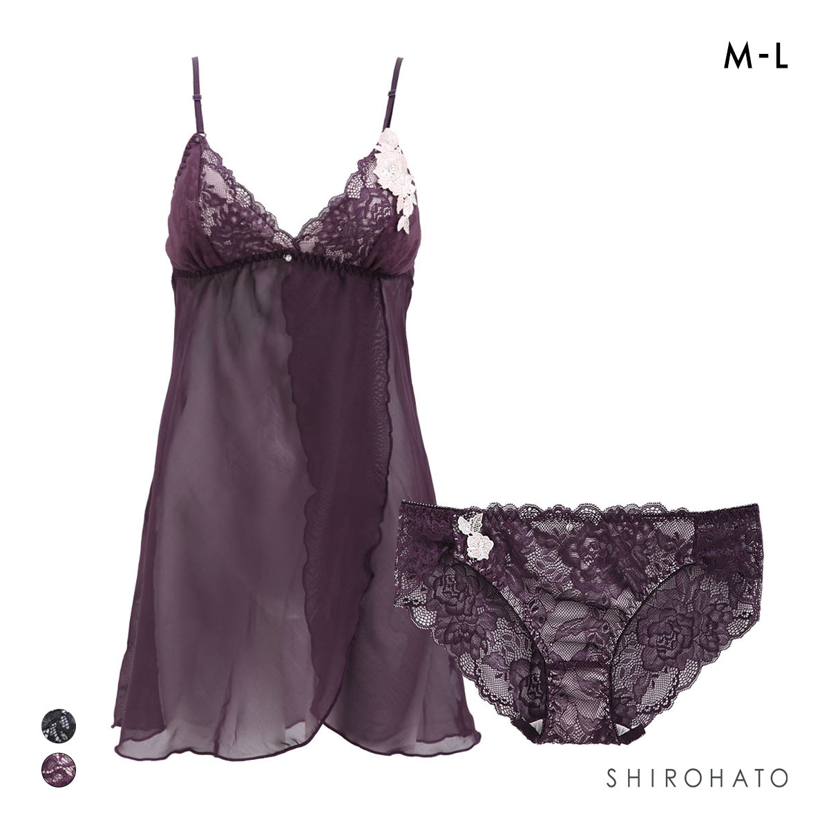 ピュアシェリ ローズケミカル キャミソール＆ショーツ セットアップ