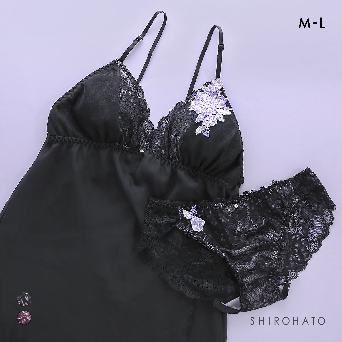 ピュアシェリ ローズケミカル キャミソール＆ショーツ セットアップ