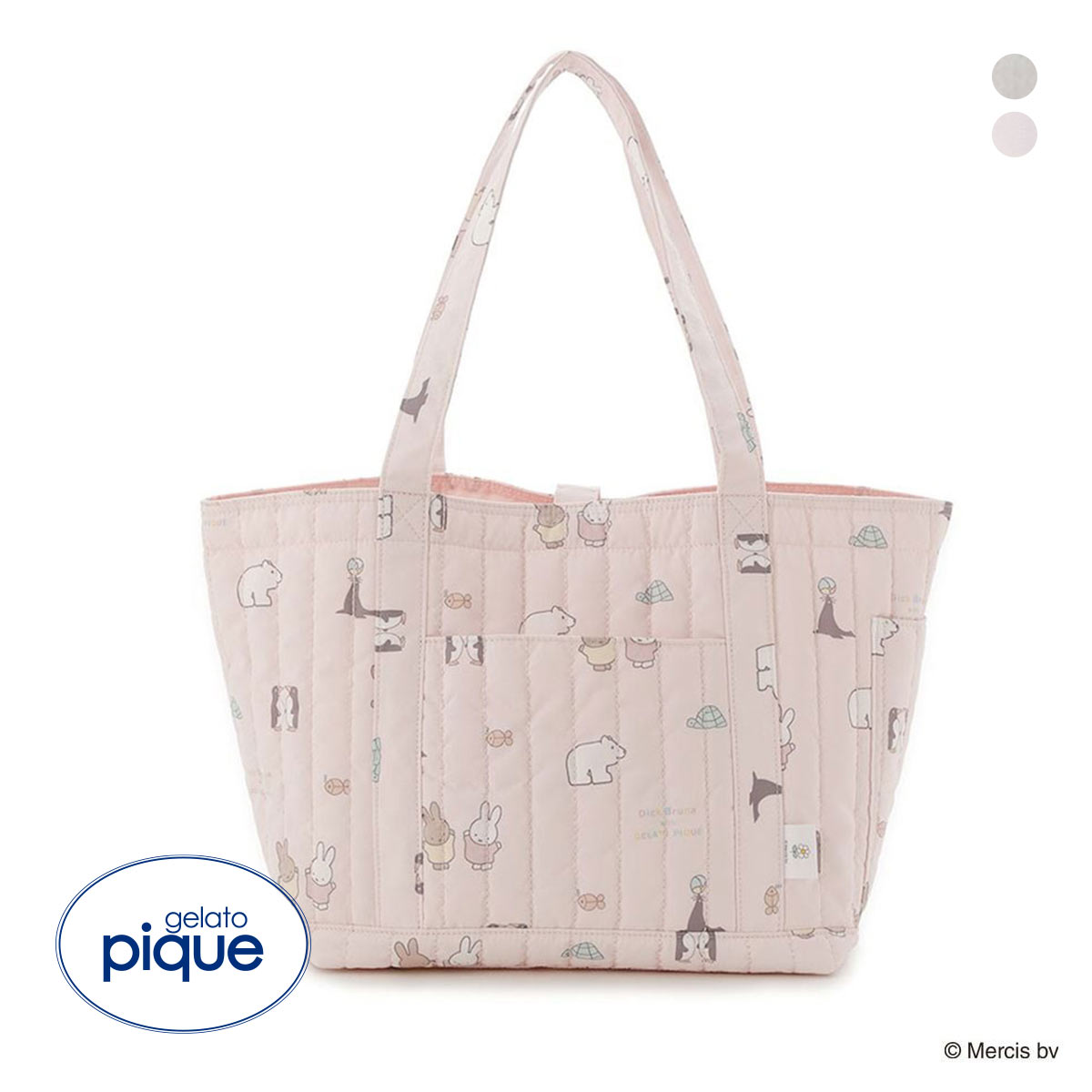 ジェラートピケ Dick Bruna キルティング総柄ママバッグ ジェラピケ