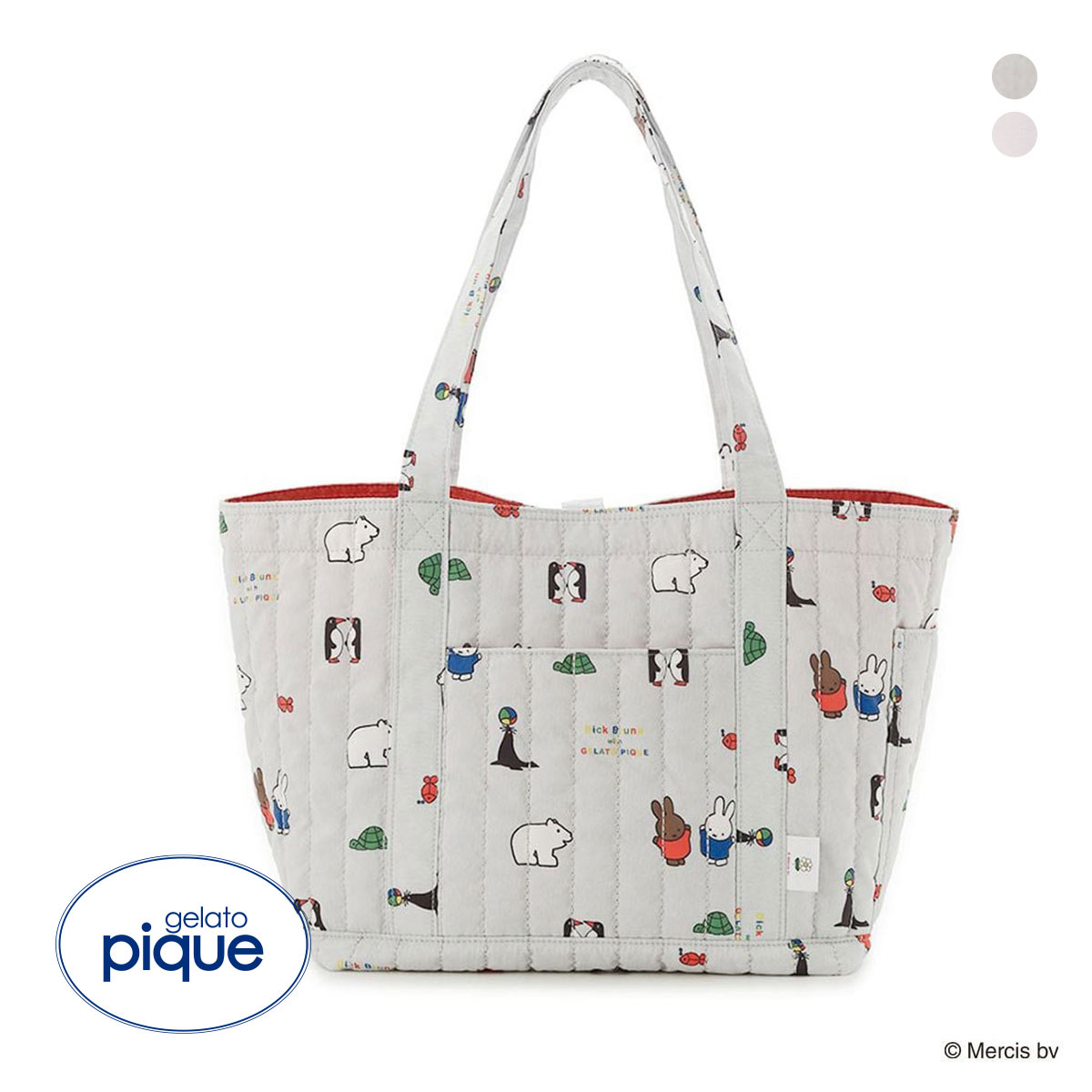 ジェラートピケ Dick Bruna キルティング総柄ママバッグ ジェラピケ