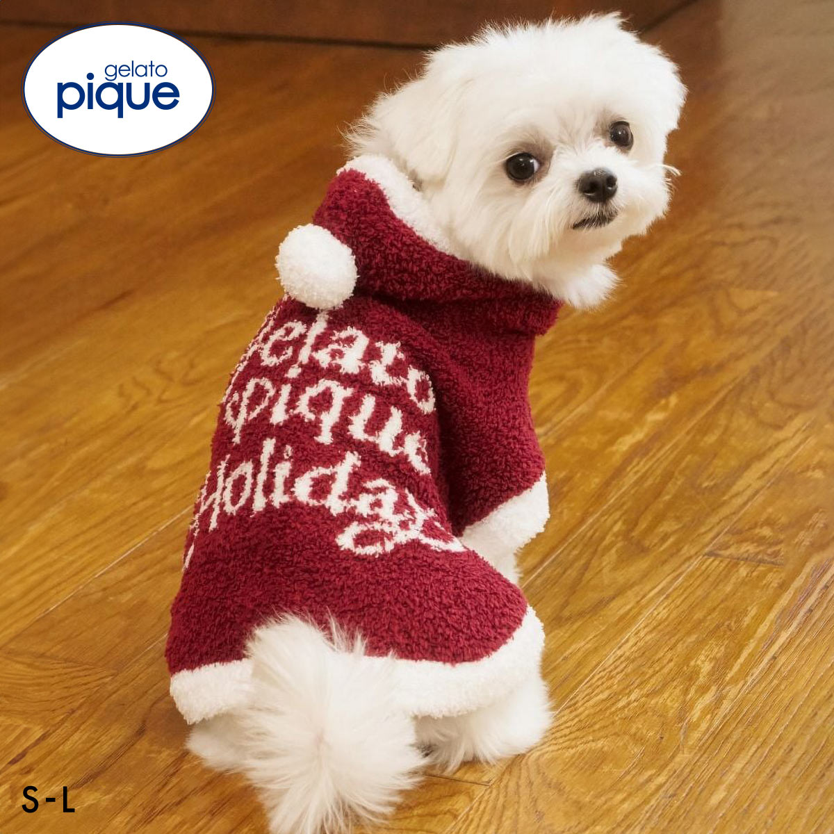 ジェラートピケ CAT&DOG HOLIDAY ベビモコサンタケープ ジェラピケ