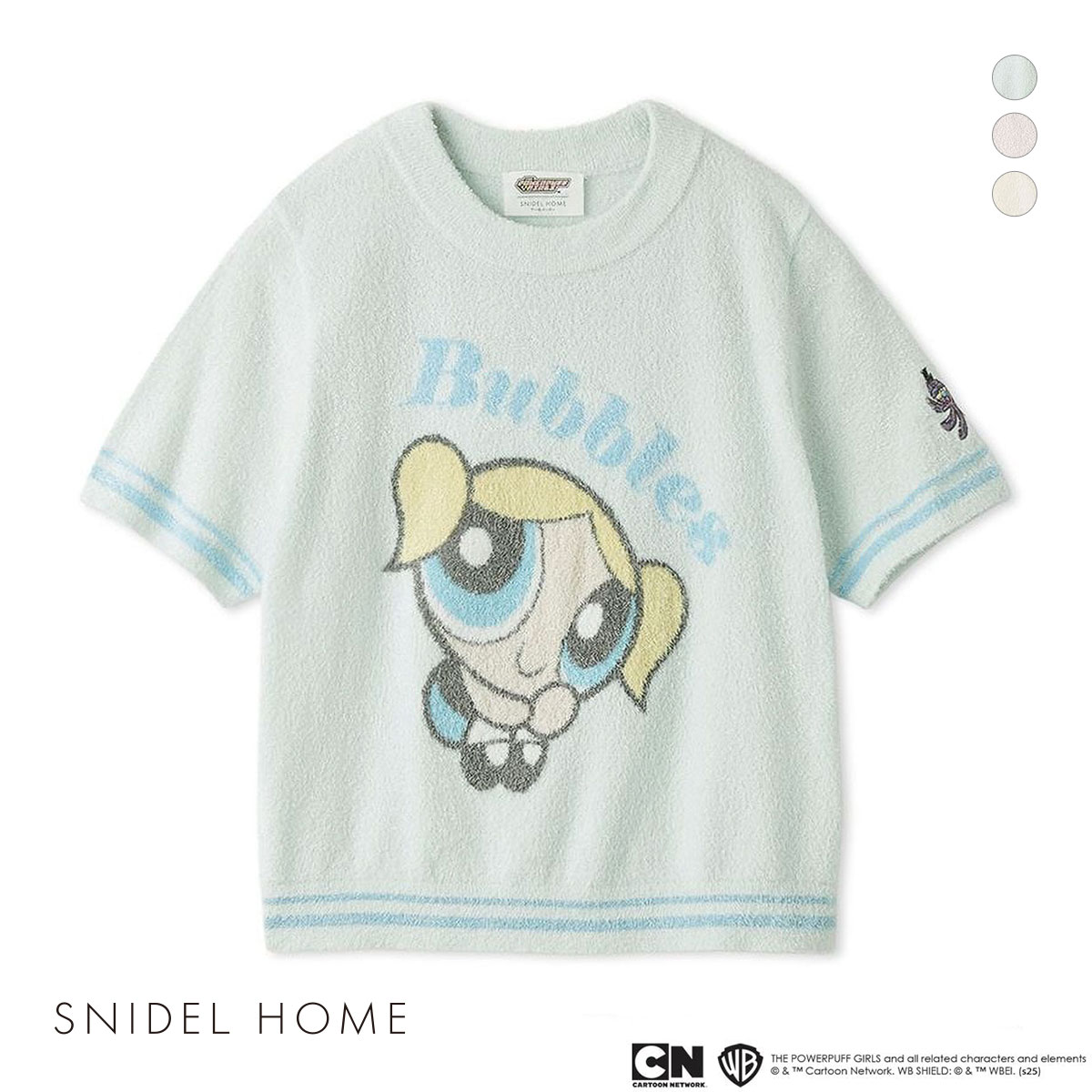 スナイデルホーム パワーパフ ガールズ ニットプルオーバー 半袖