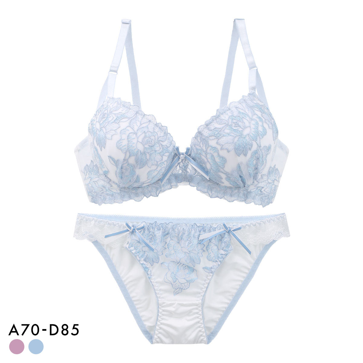 サンエイ 脇高 エレノアフラワー ブラセット ABCD 脇肉 はみ肉すっきり