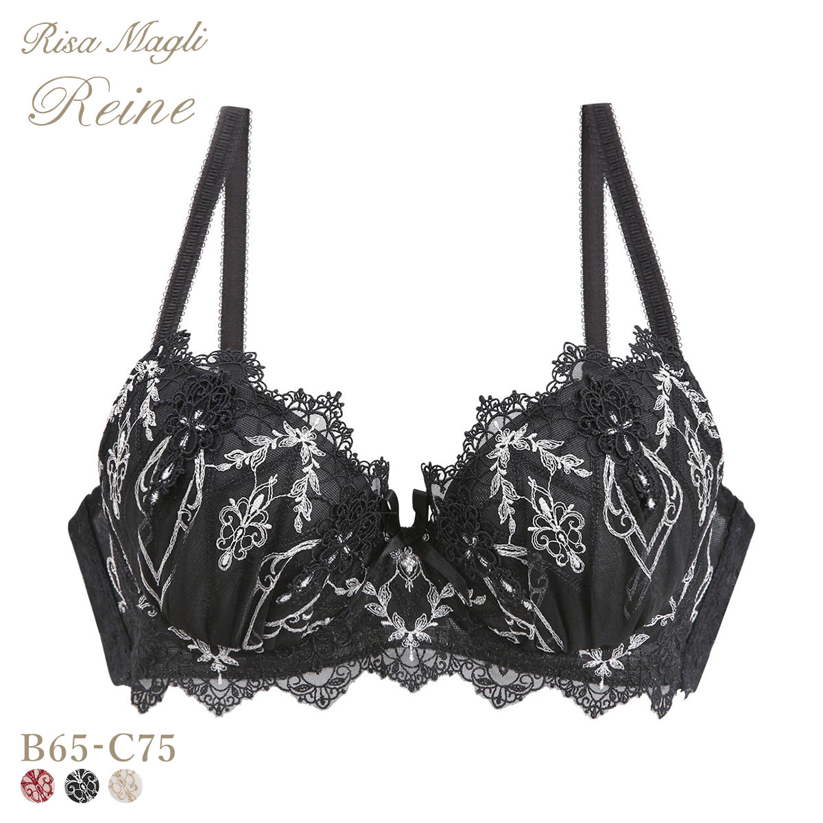 リサマリ レーヌ ジュエリー 3/4カップ ブラジャー BC 谷間ブラ Risa