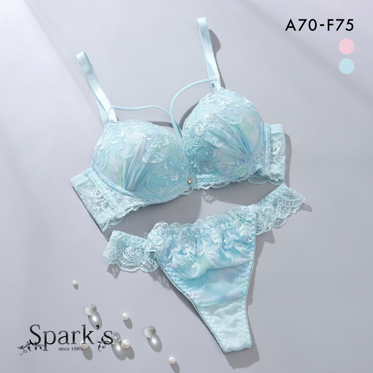 スパークス パステルクロスコード ブラジャー ショーツ セット Tバック