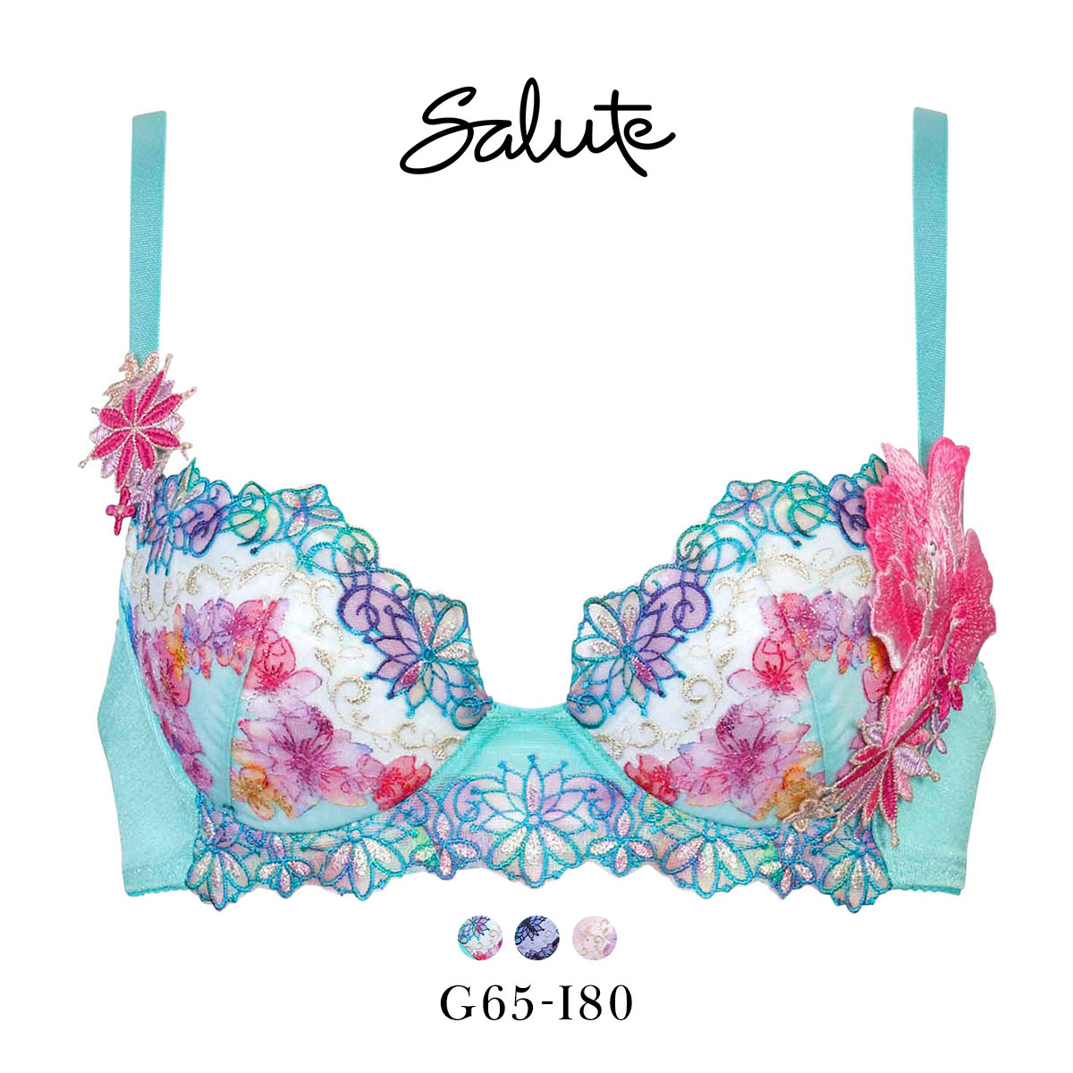 ワコール サルート 50グループ 50G P-UP ブラジャー GHI プッシュ