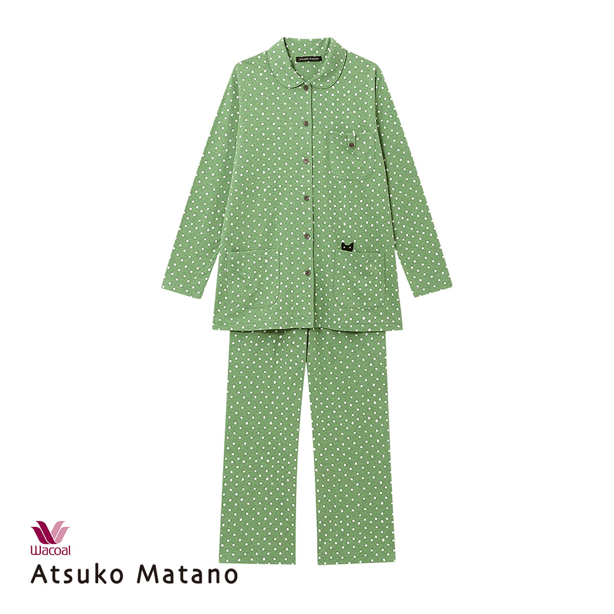 ワコール Wacoal マタノアツコ ATSUKO MATANO 長袖 パジャマ 上下