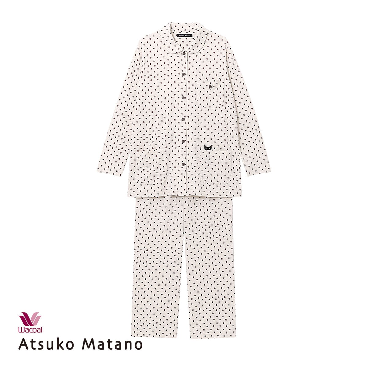 ワコール Wacoal マタノアツコ ATSUKO MATANO 長袖 パジャマ 上下