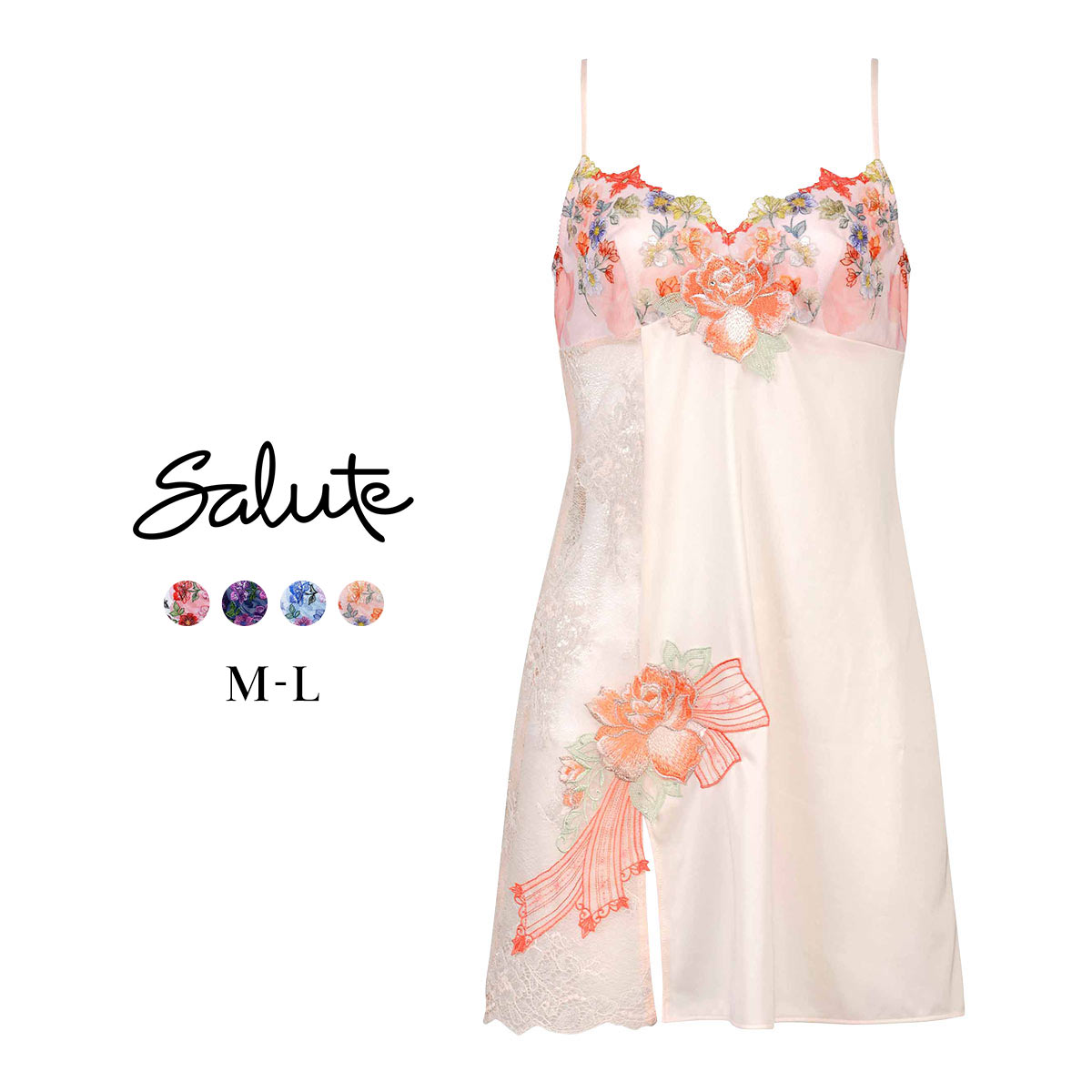 ワコール サルート 60グループ 60G スリップ ランジェリー ML Wacoal