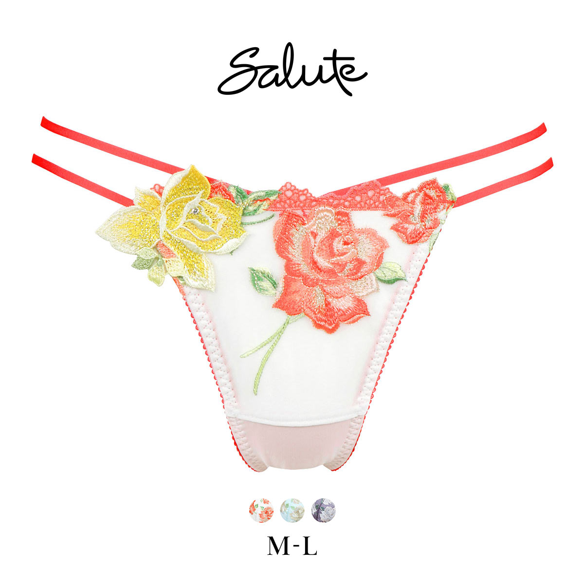 ワコール Wacoal サルート Salute 11G PTJ411 Tバックショーツ ML 単品