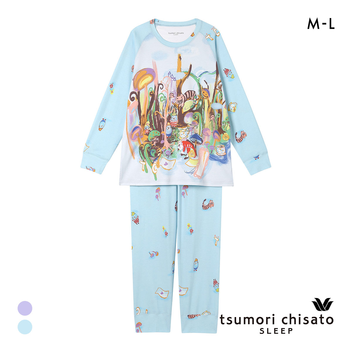 ワコール ツモリチサト 不思議の国 パジャマ 長袖 上下セット ルーム