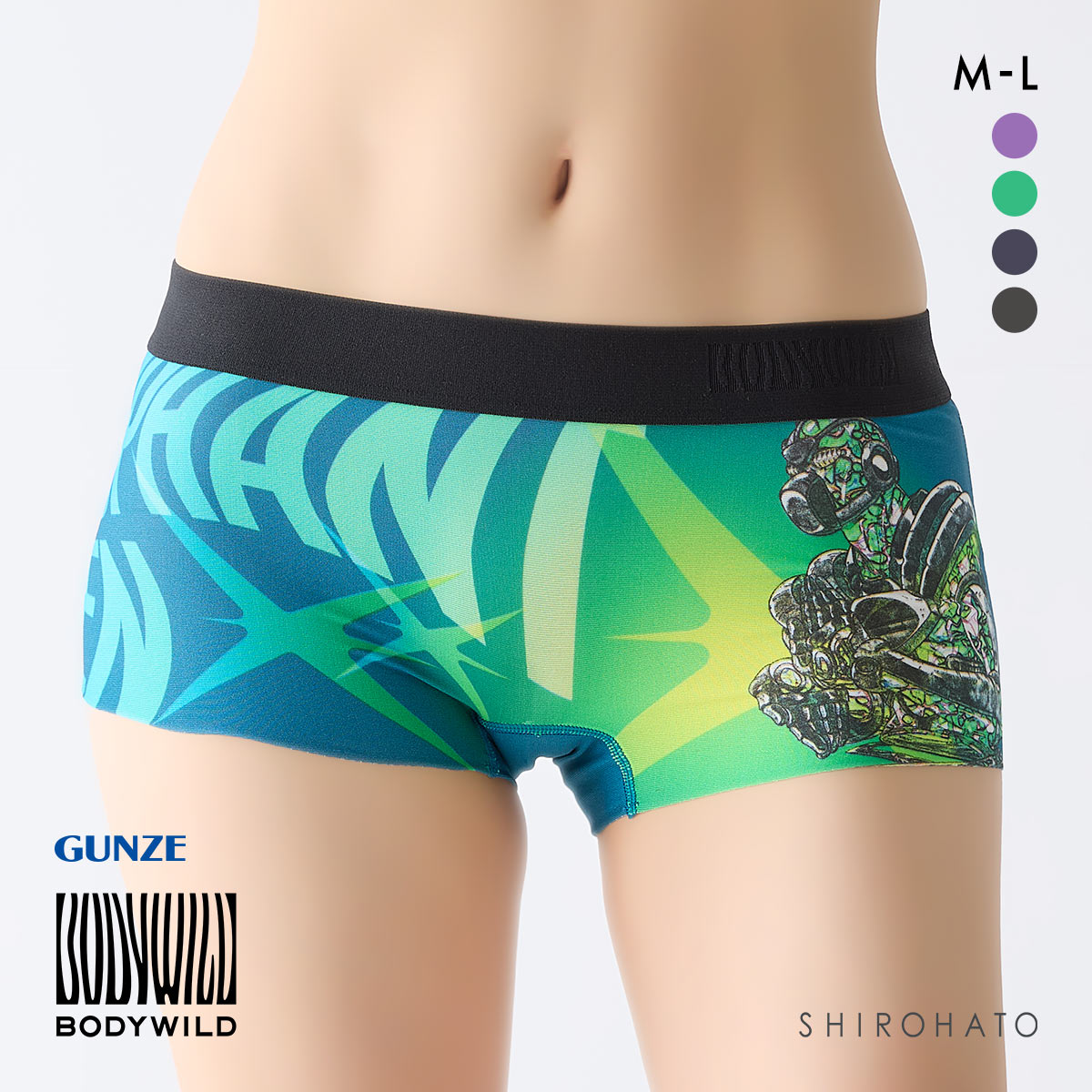 ボディワイルド レディースボクサーパンツ ジョジョの奇妙な冒険コラボ