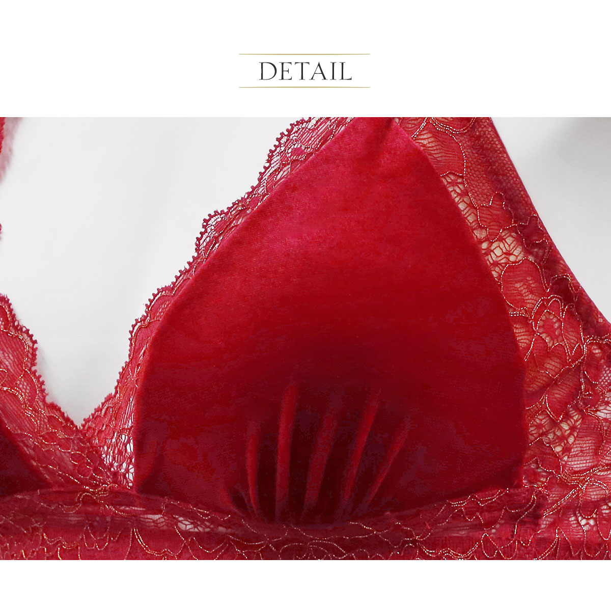 アンブラ Velvet Sin ベロア×レース 4WAYバッククロス ブラレット ノン