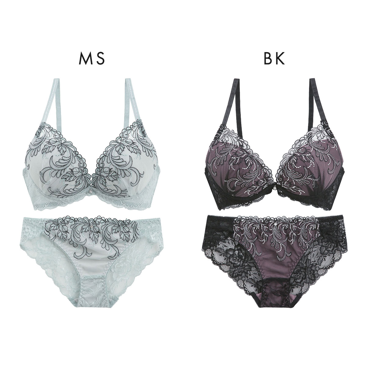 ピュアシェリ アイビーラメチュール ブラセット ABCD ブラジャー