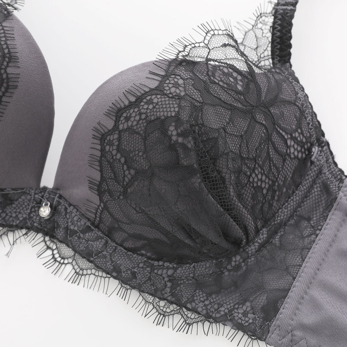 ルルモアナ アイラッシュレース ブラセット BCD65-75 盛り 谷間 美胸