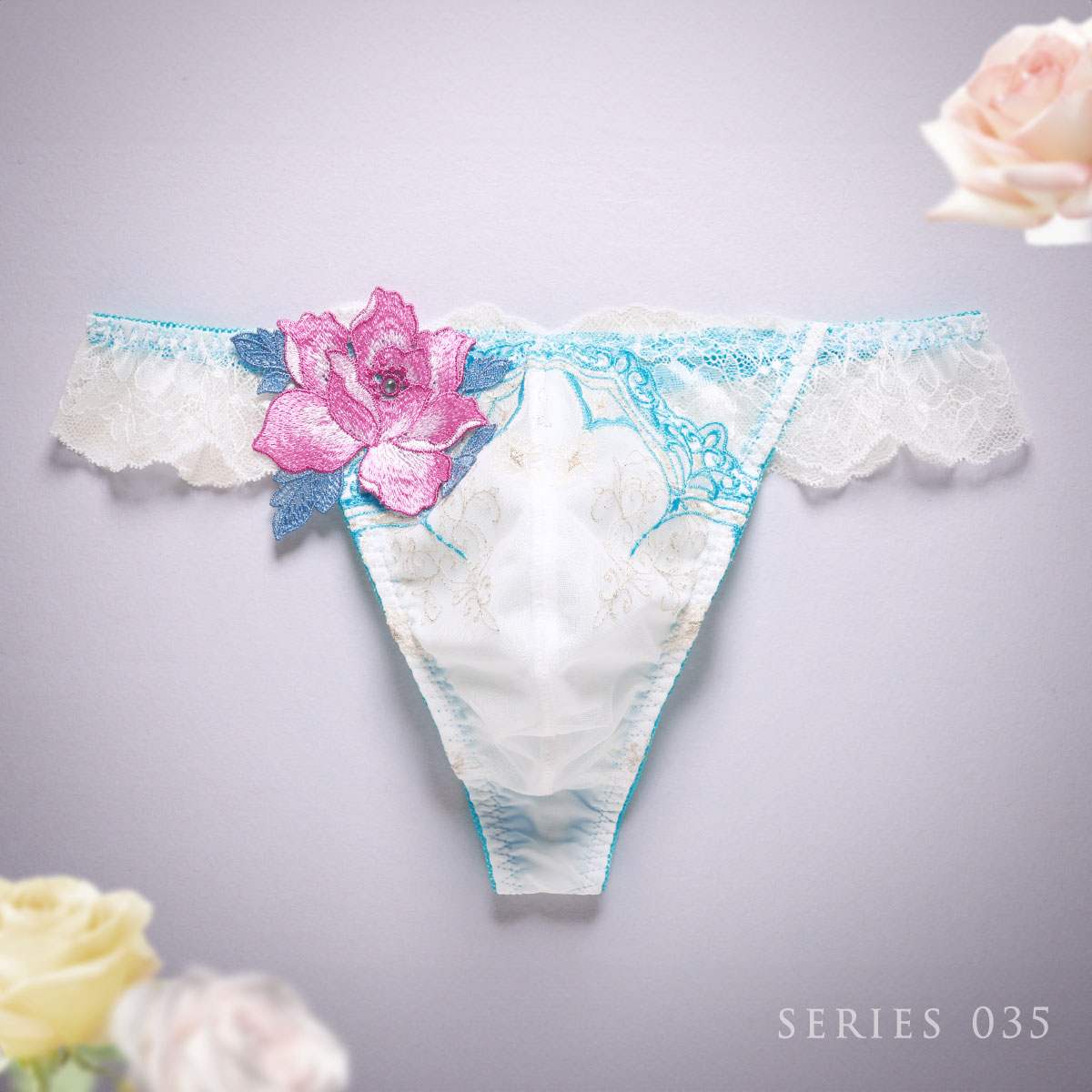 ヒミコ 035シリーズ Tバック パンツ バックレース タンガ メンズ M L