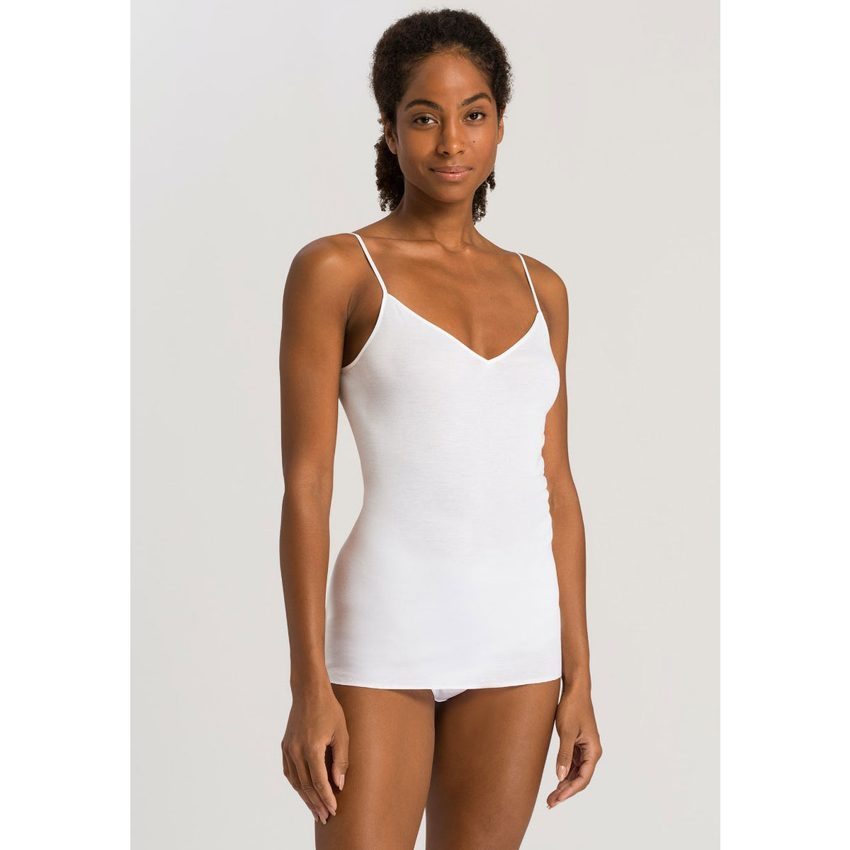 ハンロ コットン シームレス キャミソール HANRO COTTON SEAMLESS V
