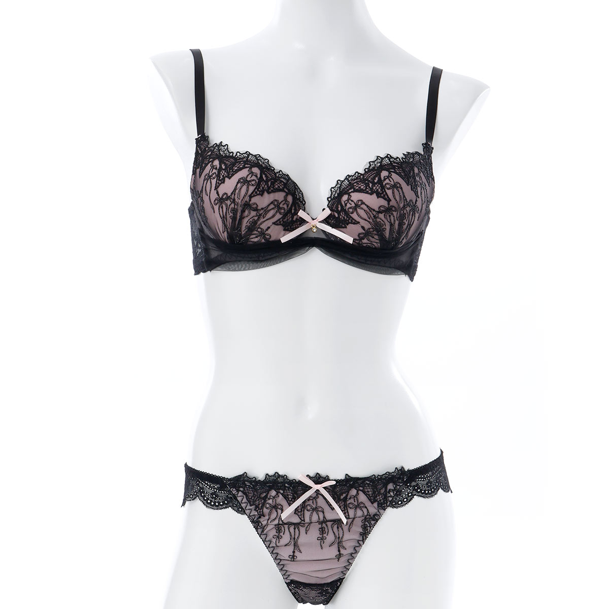 プチマリー リボンノクターン ブラセット ABCDEF ブラジャー ショーツ