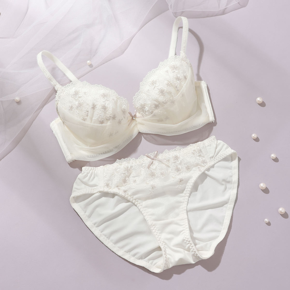 パリーゼ シュシュフルール ブラセット ABCDEF ブラジャー ショーツ