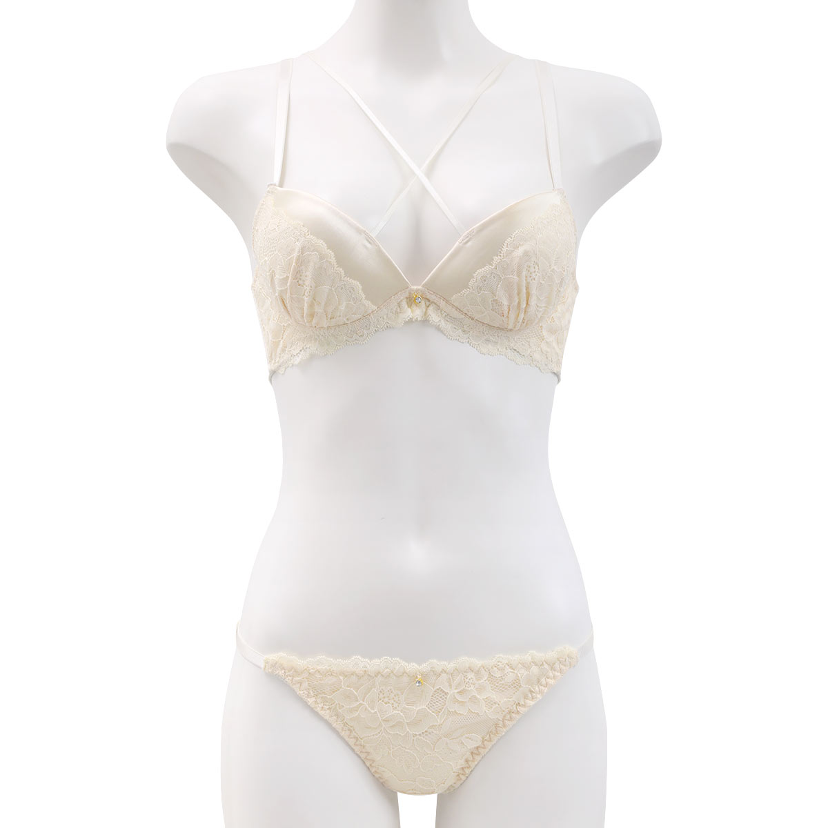 ラブジェリー レーシーサテン ブラセット EF グラマー 大きいサイズ